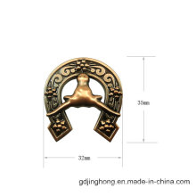 Customized Zinc Alloy Fashion U Shape Metal Label for Bags